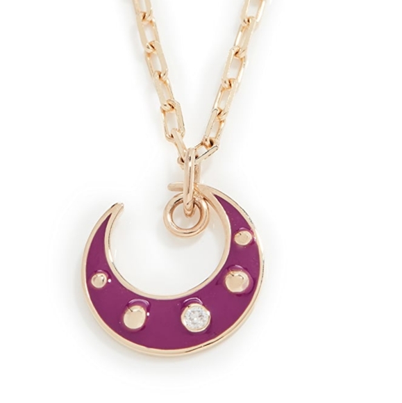 Gemma Purple Moon Pendant - Picture 5 of 5